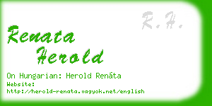 renata herold business card