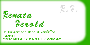 renata herold business card